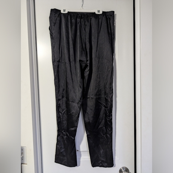 Lasenza Satin Lounge Pants Black - Picture 2 of 3